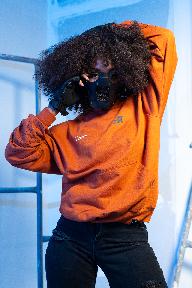 HOODIE FUTURE BUILDERS - ORANGE