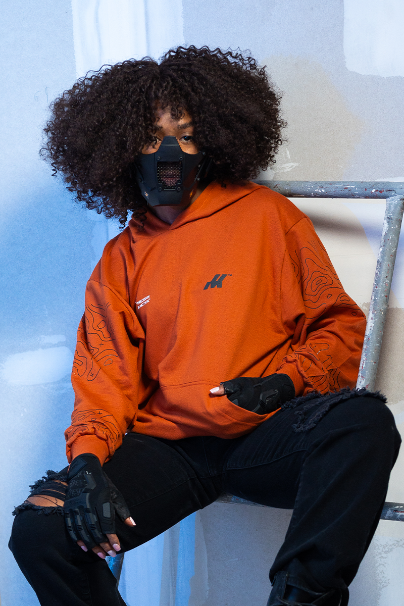 HOODIE FUTURE BUILDERS - ORANGE