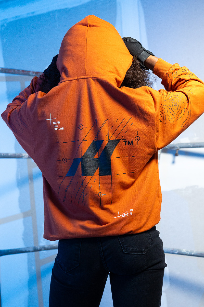 HOODIE FUTURE BUILDERS - ORANGE