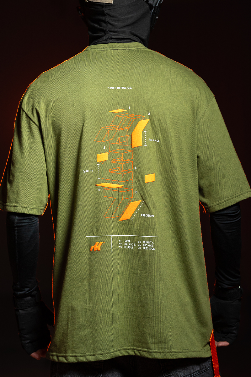 T-SHIRT BUILT TO INSPIRE - GREEN
