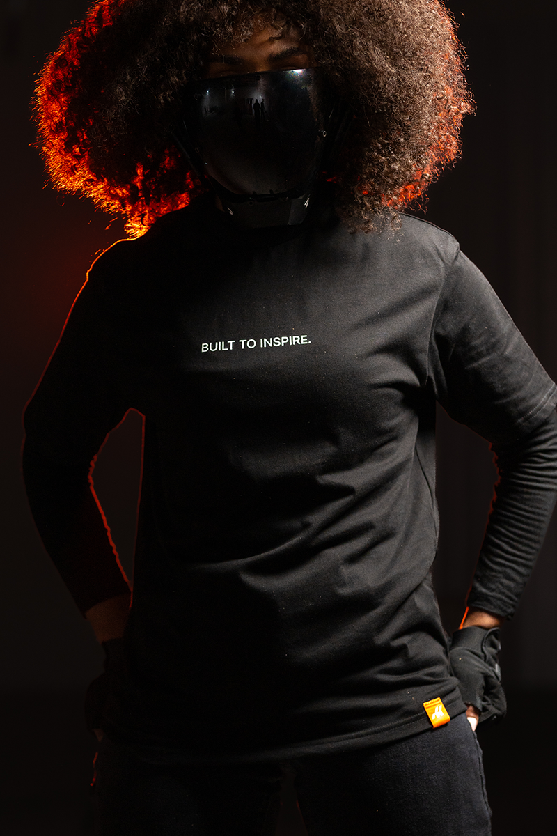 T-SHIRT BUILT TO INSPIRE - BLACK