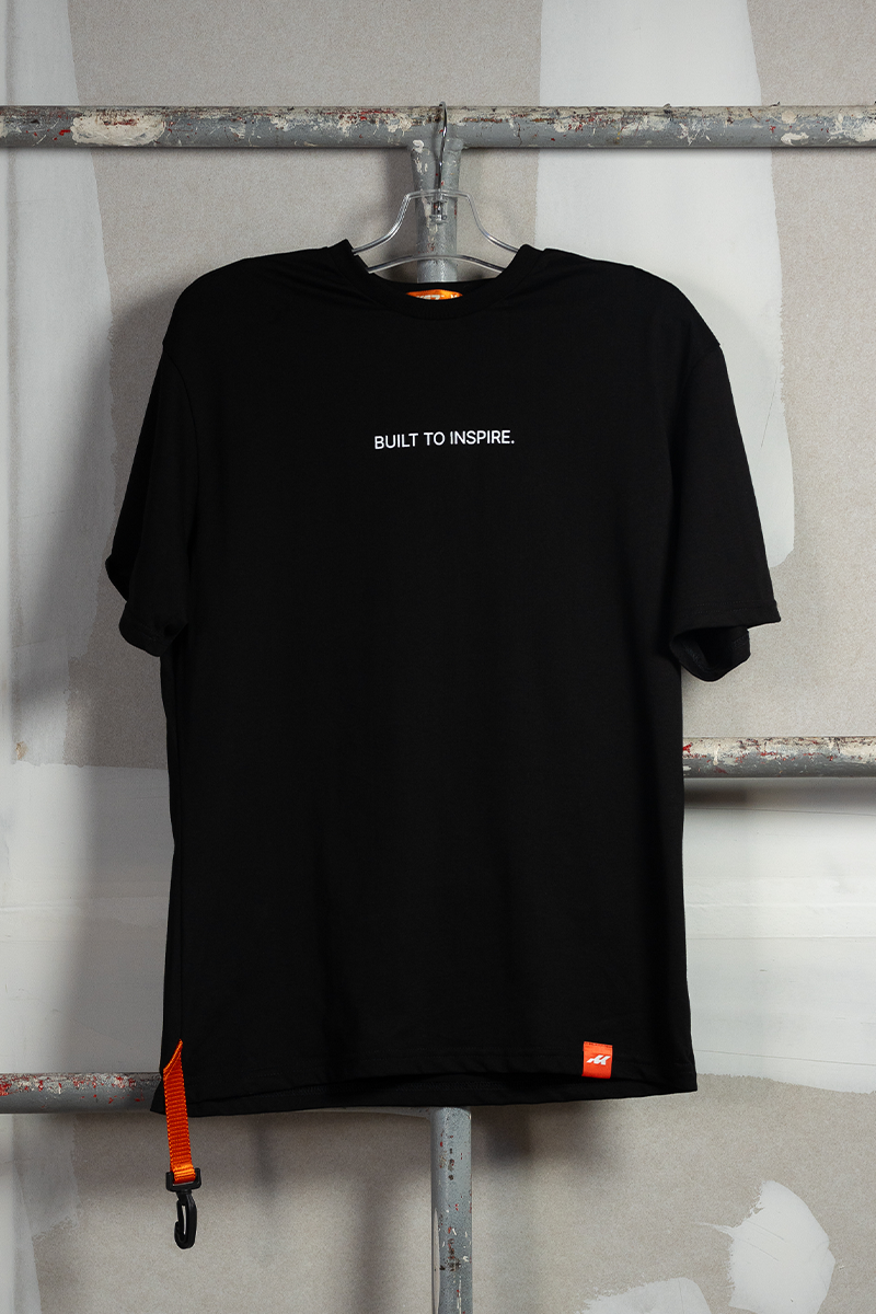 T-SHIRT BUILT TO INSPIRE - BLACK