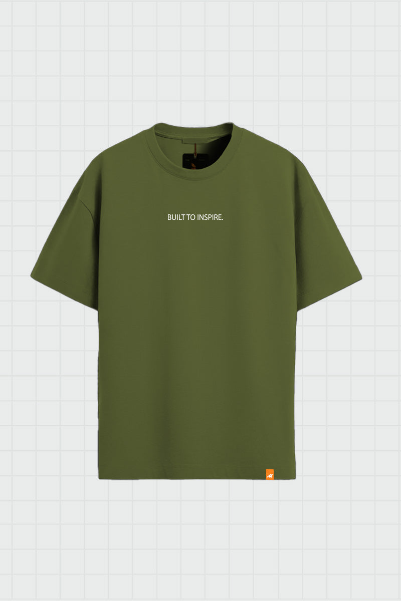 T-SHIRT BUILT TO INSPIRE - GREEN