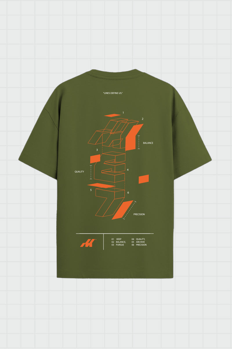 T-SHIRT BUILT TO INSPIRE - GREEN