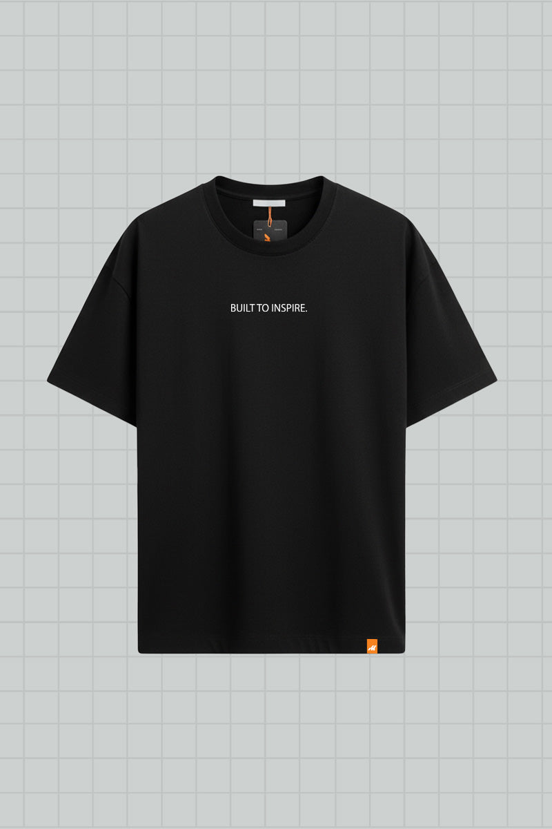T-SHIRT BUILT TO INSPIRE - BLACK