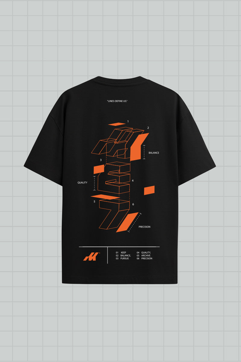 T-SHIRT BUILT TO INSPIRE - BLACK