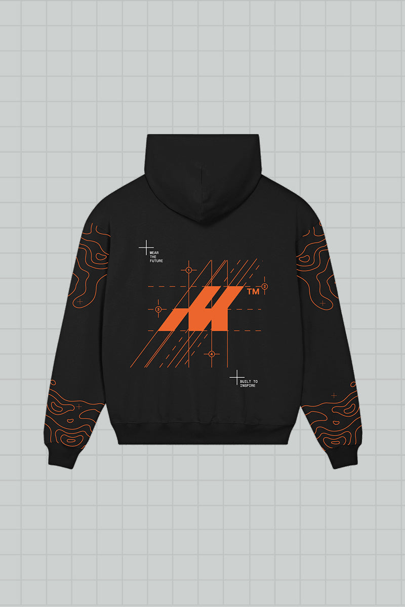 HOODIE FUTURE BUILDERS - BLACK