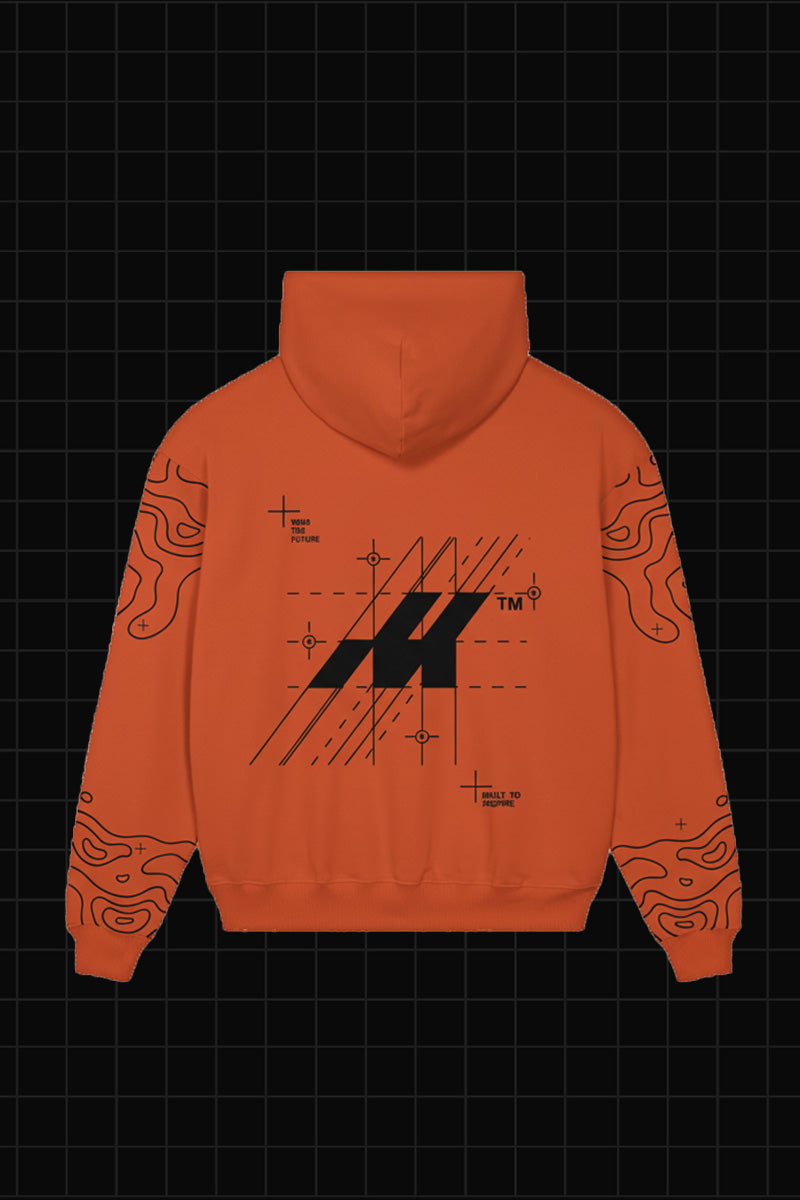 HOODIE FUTURE BUILDERS - ORANGE