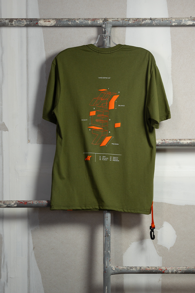 T-SHIRT BUILT TO INSPIRE - GREEN