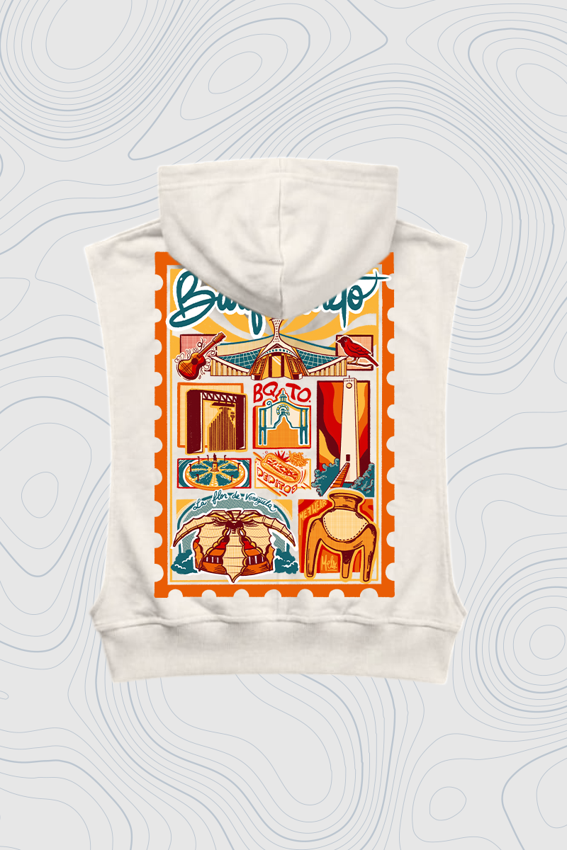 Women's Sleeveless Hoodie "Barquisimeto" — P2 Territorios