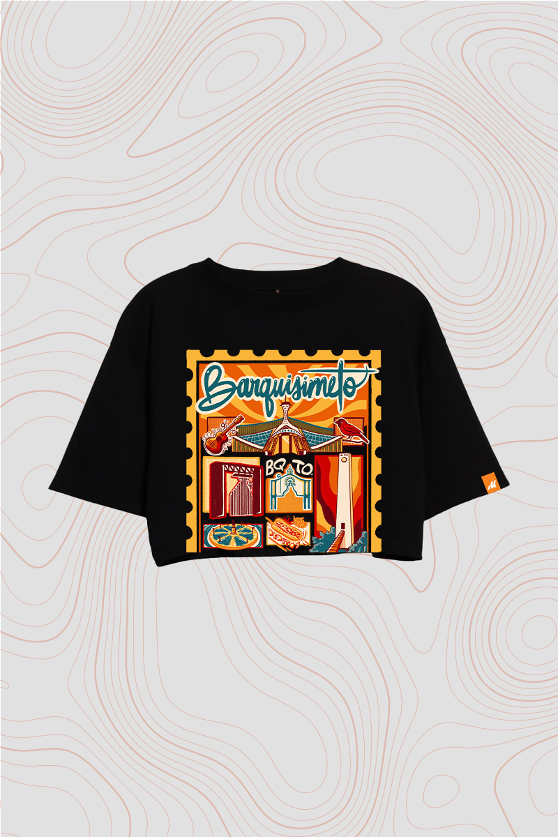 Franela Oversize Crop Top «Barquisimeto» — P2 Territorios