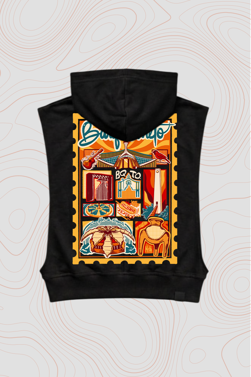 Women's Sleeveless Hoodie "Barquisimeto" — P2 Territorios