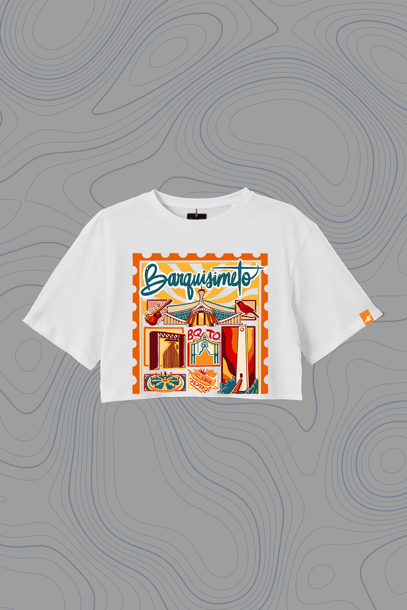 Franela Oversize Crop Top «Barquisimeto» — P2 Territorios
