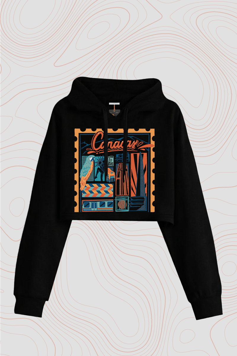 Hoddie Crop Top_Caracas_Phase II_Black