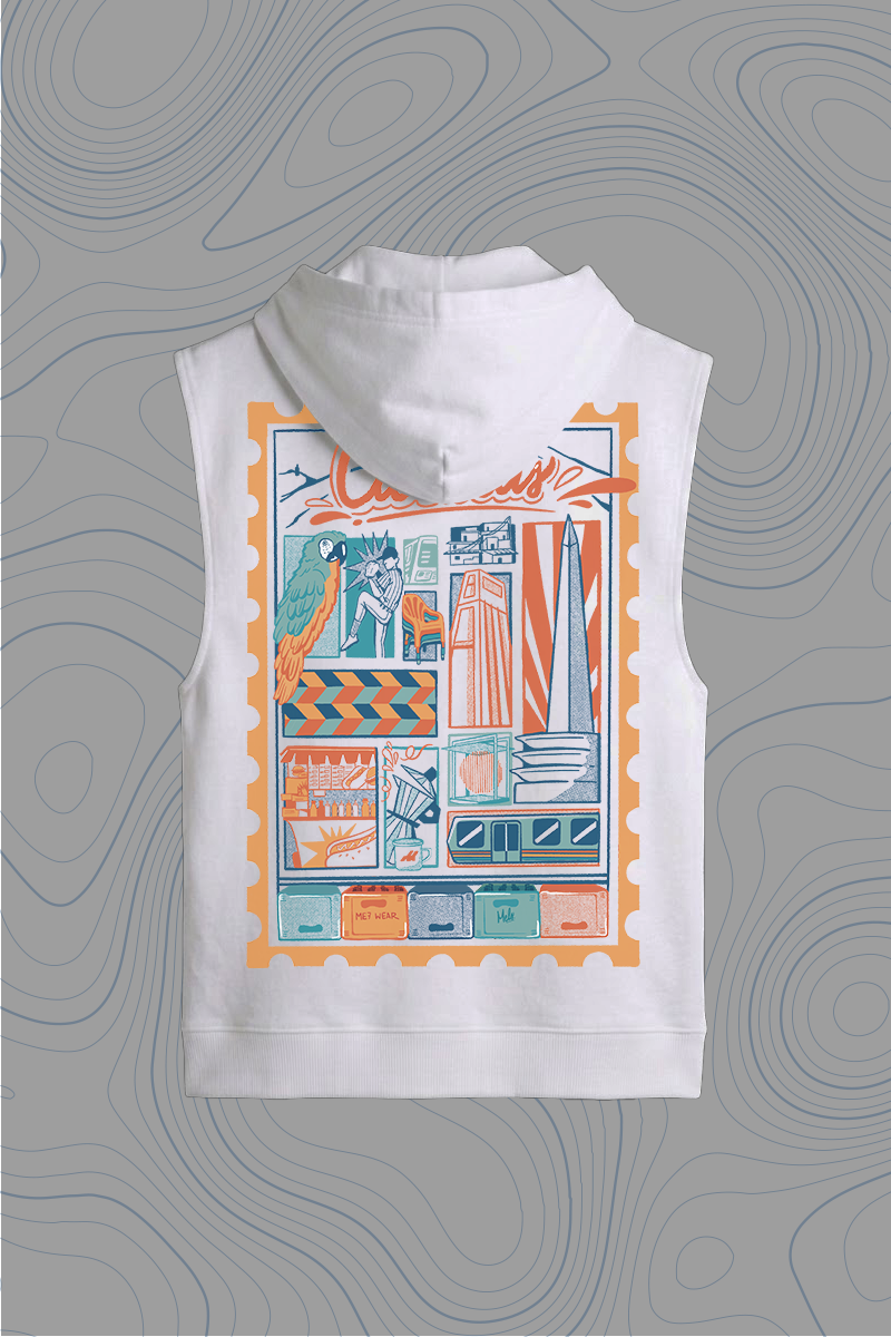 Hoddie Crop Top Sin mangas_Caracas_Phase II_White