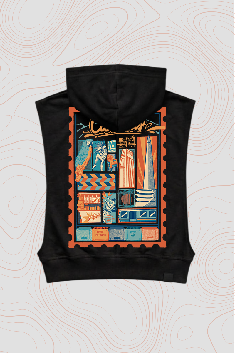 Hoodie Sin mangas Femenino «Caracas» — P2 Territorios
