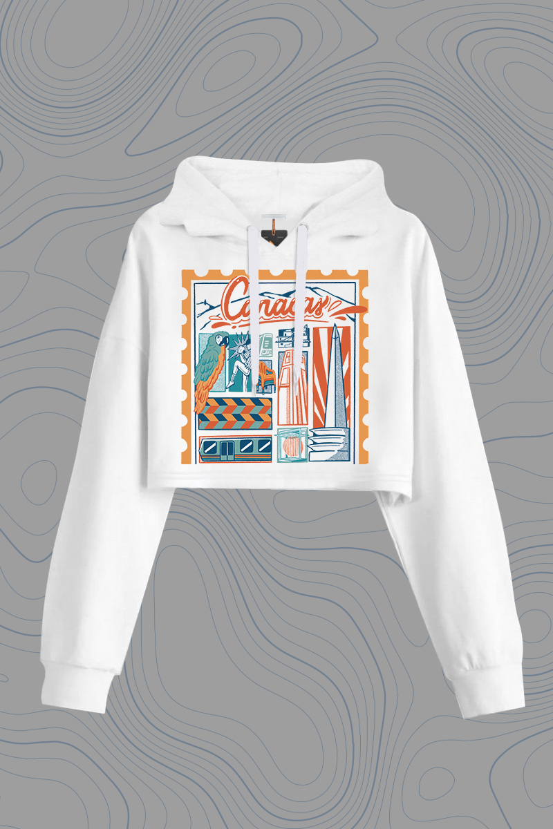 Hoddie Crop Top_Caracas_Phase II_White