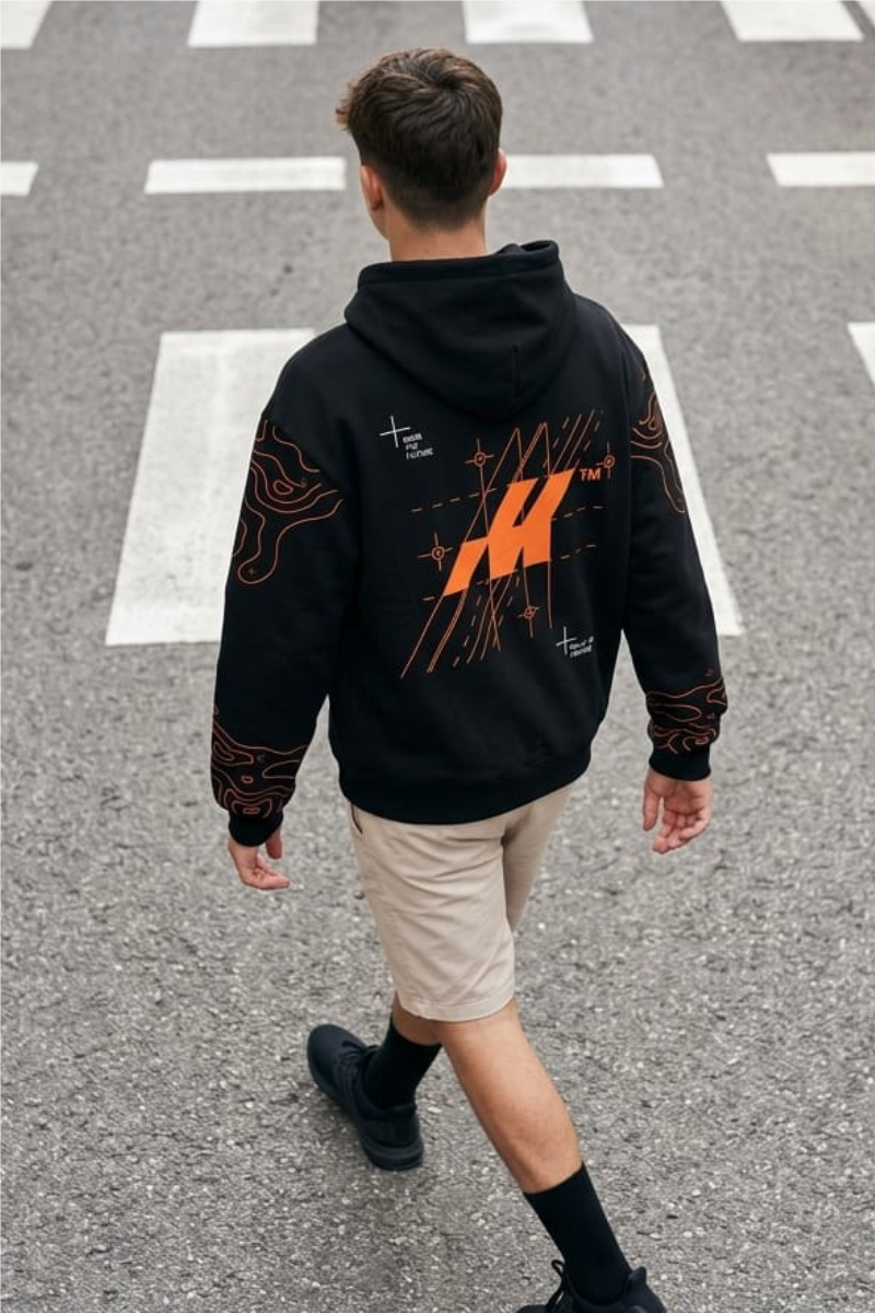 HOODIE FUTURE BUILDERS - BLACK