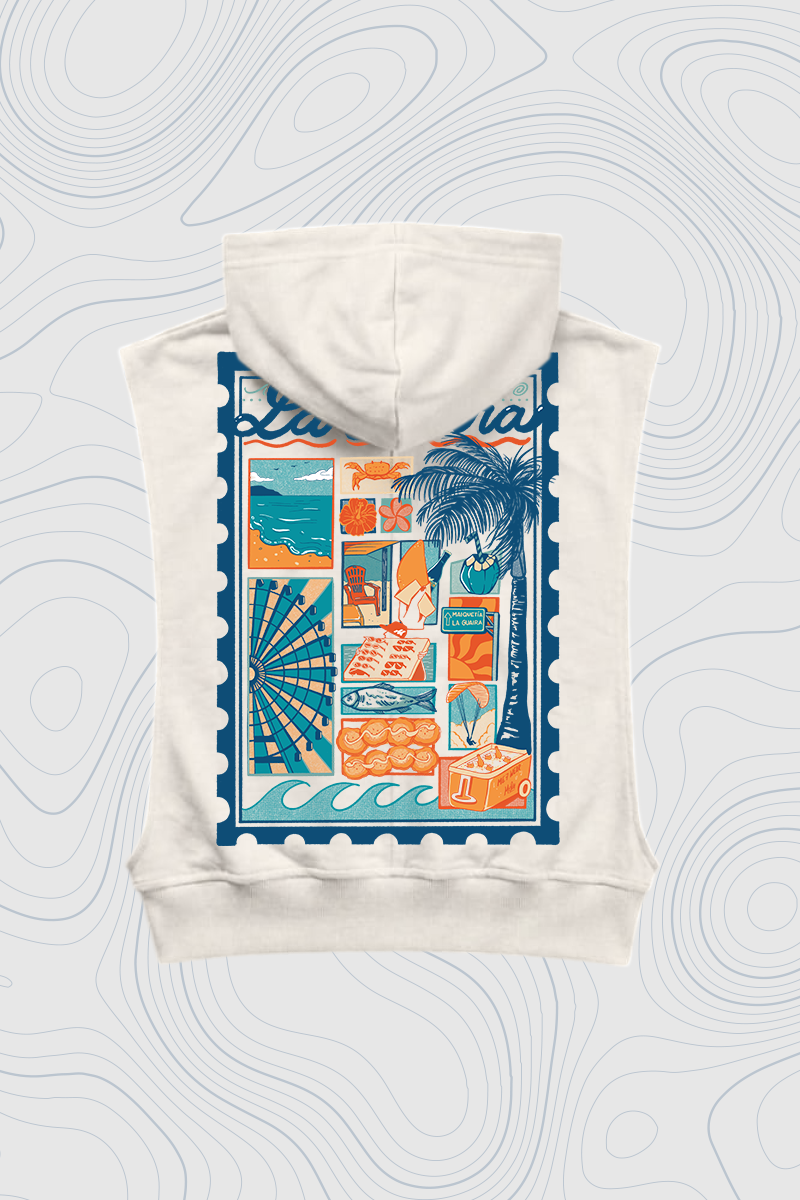 Women's Sleeveless Hoodie "La Guaira" — P2 Territories
