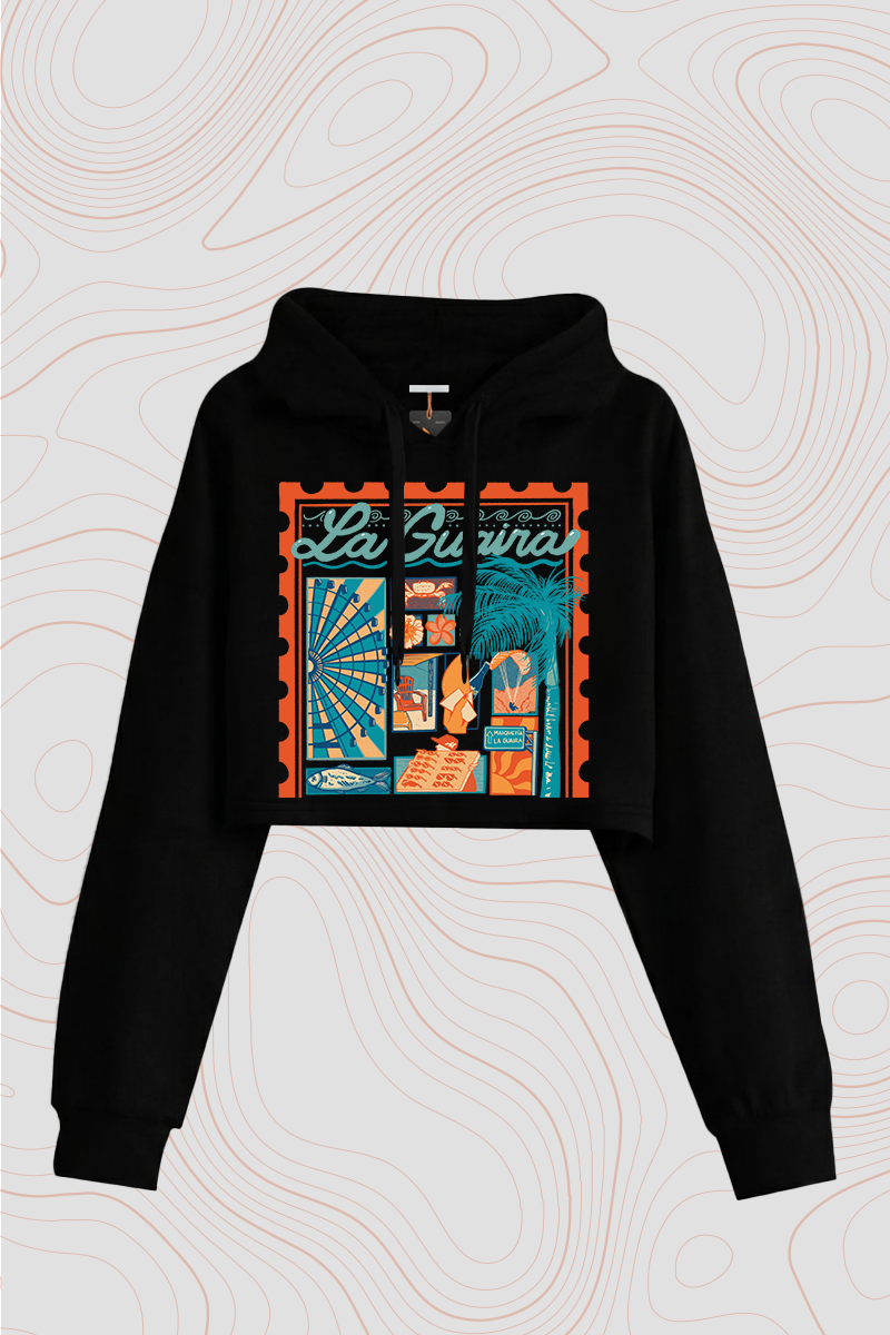 Hoddie Crop Top_La Guaira_Phase II_Black