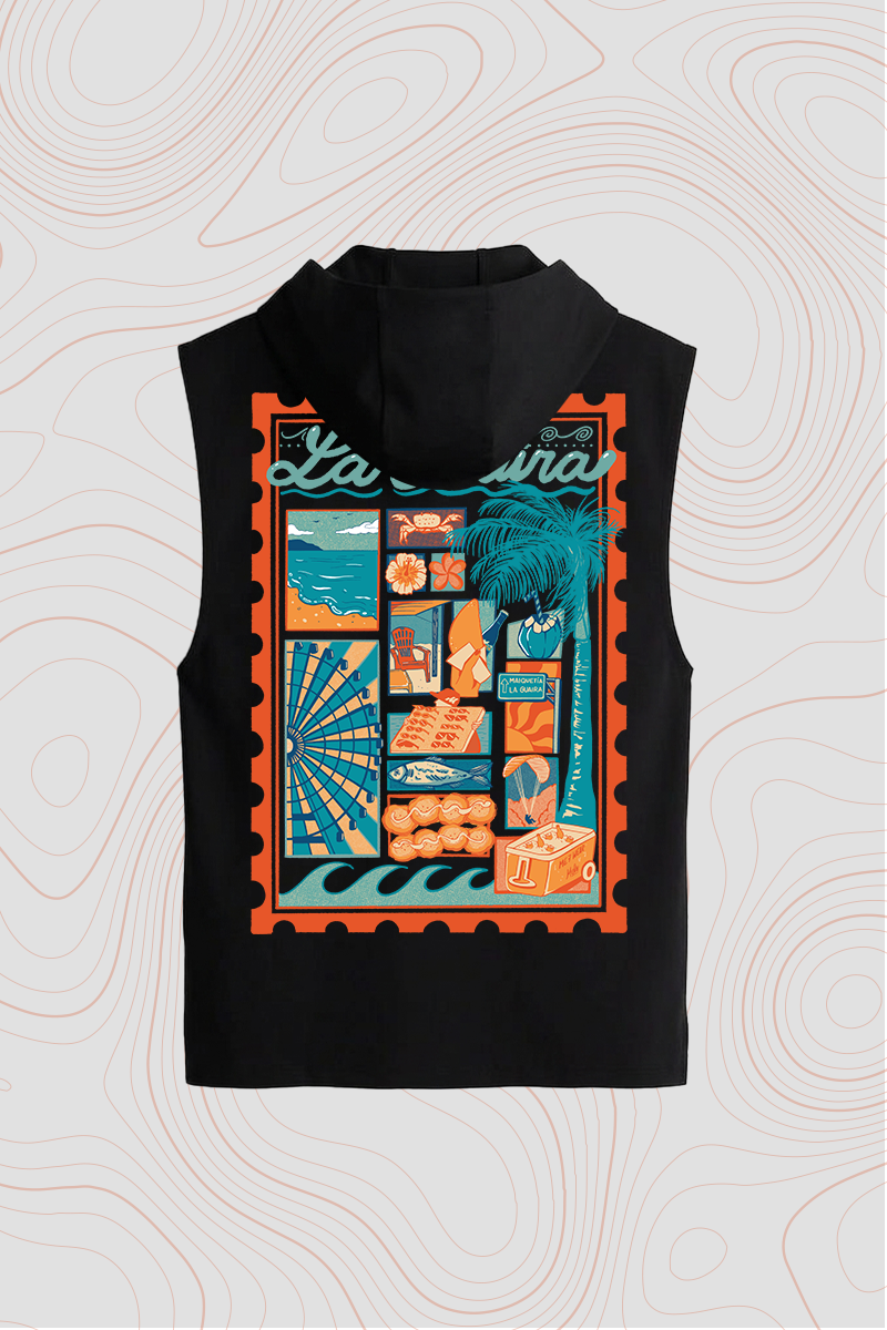 Hoddie Crop Top Sin mangas_La Guaira_Phase II_Black