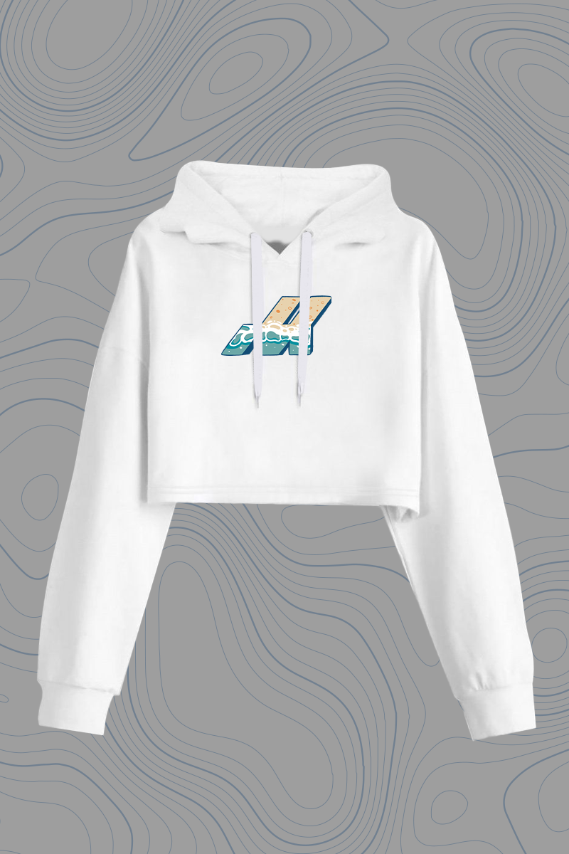 Hoddie Crop Top_La Guaira_Phase II_White II