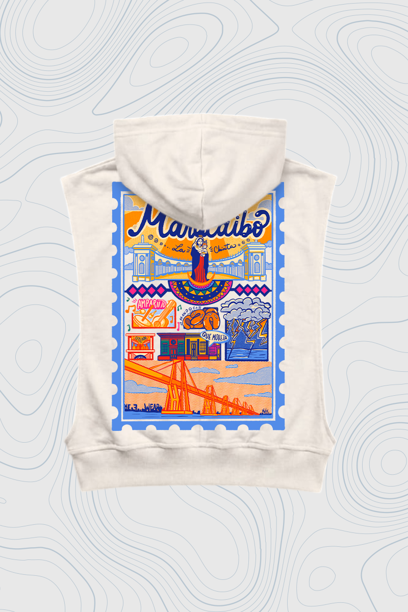 Women's Sleeveless Hoodie "Margarita" — P2 Territorio