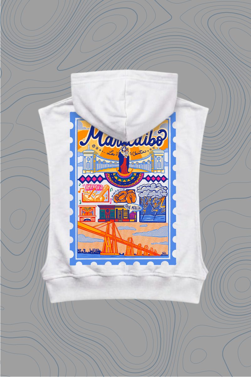 Women's Sleeveless Hoodie "Margarita" — P2 Territorio
