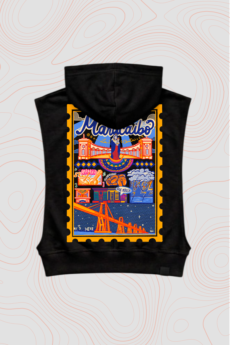 Women's Sleeveless Hoodie "Margarita" — P2 Territorio