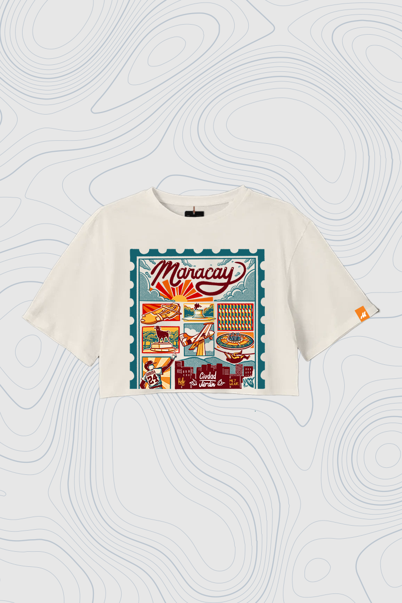 Franela Oversize Crop Top «Maracay» — P2 Territorios