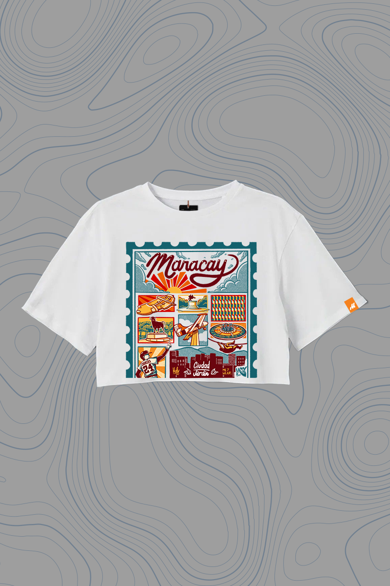 Franela Oversize Crop Top «Maracay» — P2 Territorios