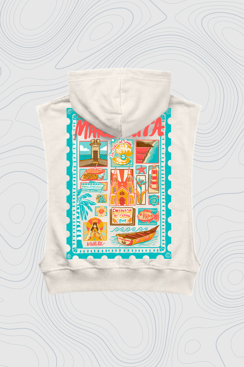 Women's Sleeveless Hoodie "Margarita" — P2 Territorio