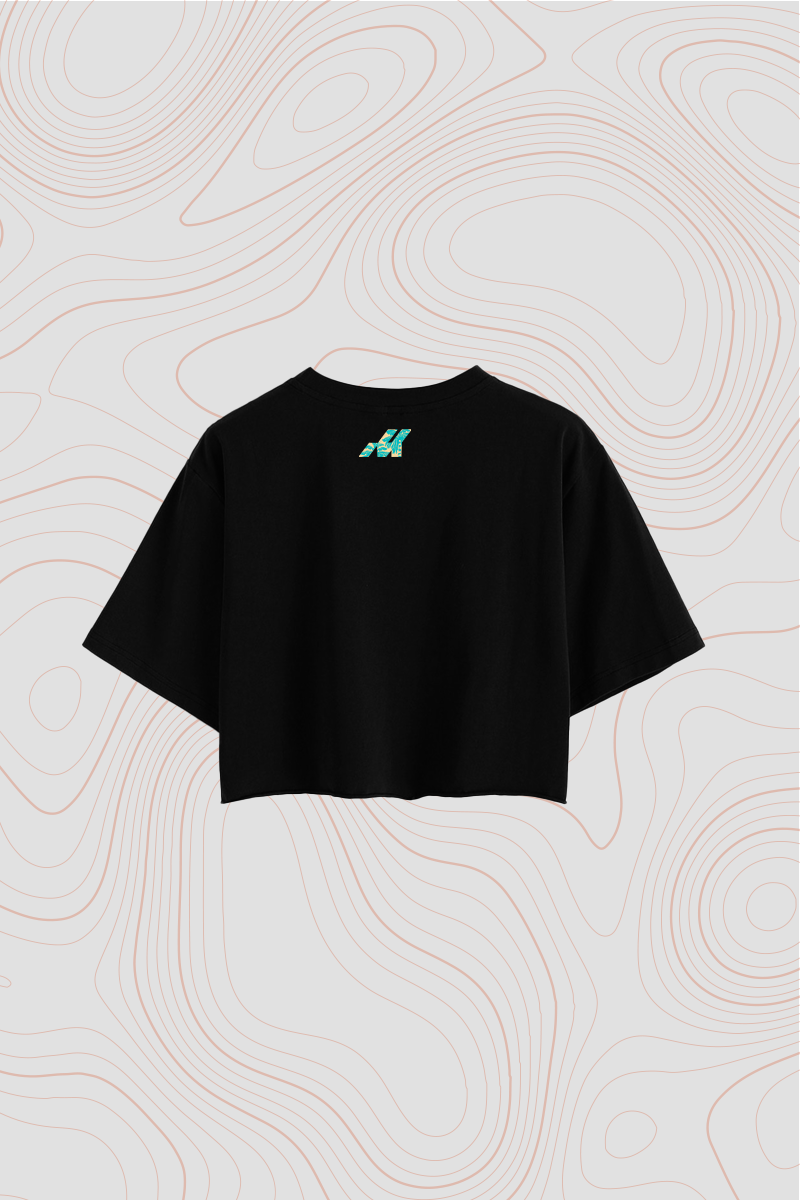 Franela Oversize Crop Top «Margarita» — P2 Territorios