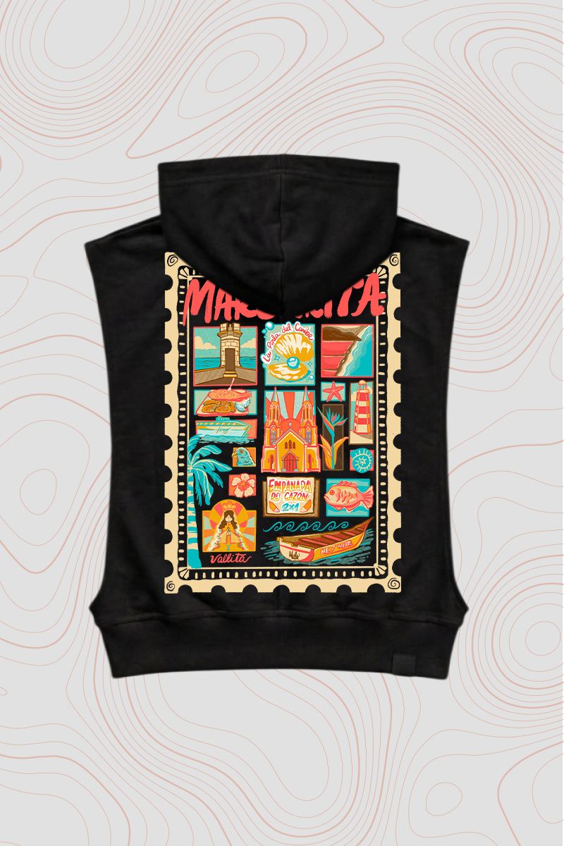Women's Sleeveless Hoodie "Margarita" — P2 Territorio