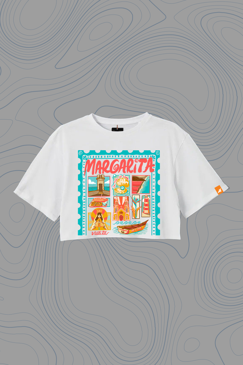 Franela Oversize Crop Top «Margarita» — P2 Territorios