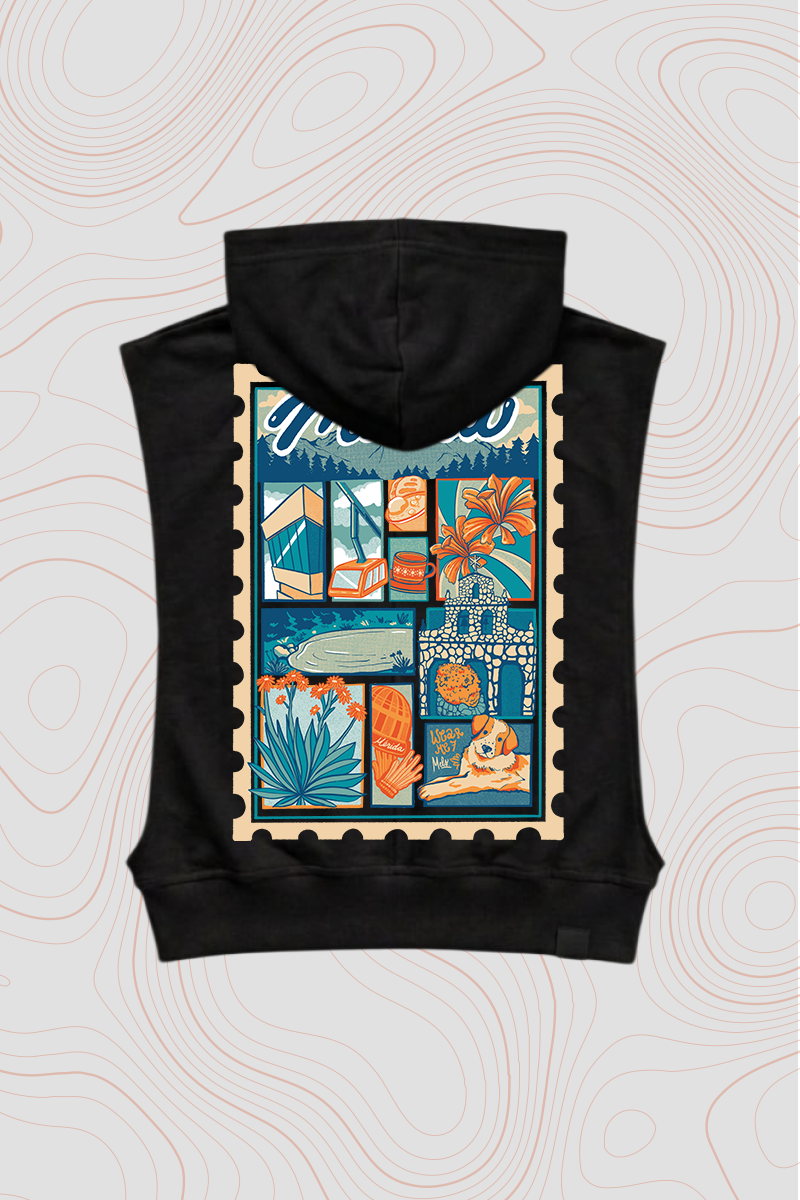 Sleeveless Women's Hoodie «Mérida» — P2 Territories