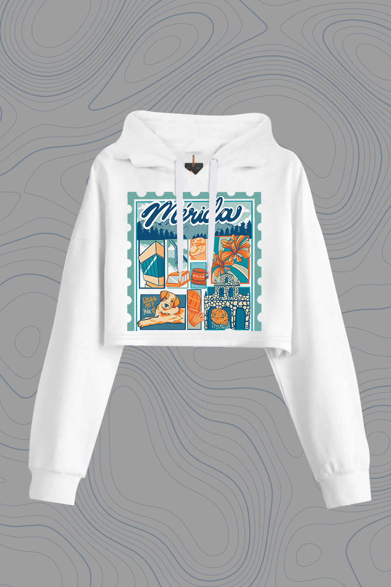 Hoddie Crop Top_Mérida_Phase II_White