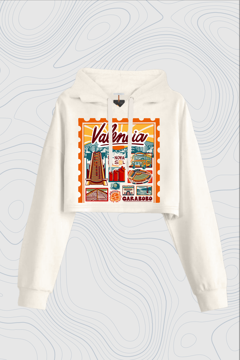 "Valencia" Cropped Hoodie — P2 Territorios