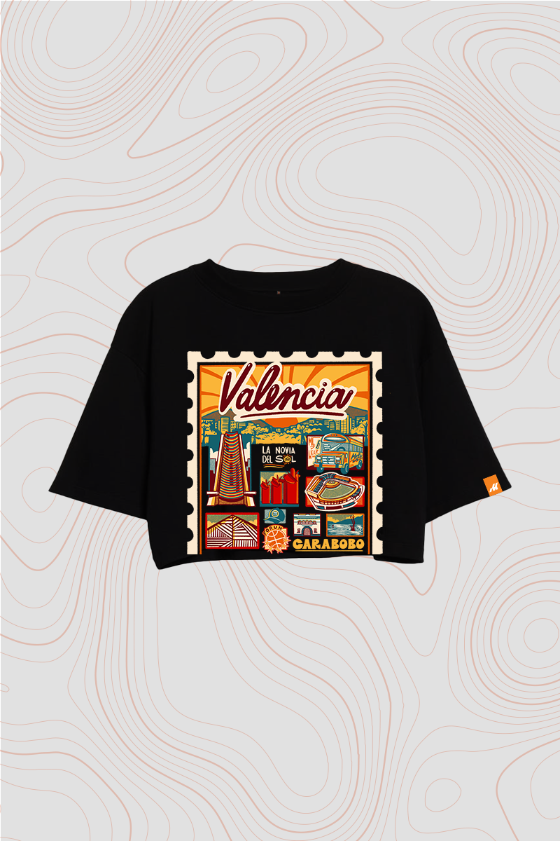 Franela Oversize Crop Top «Valencia» — P2 Territorios