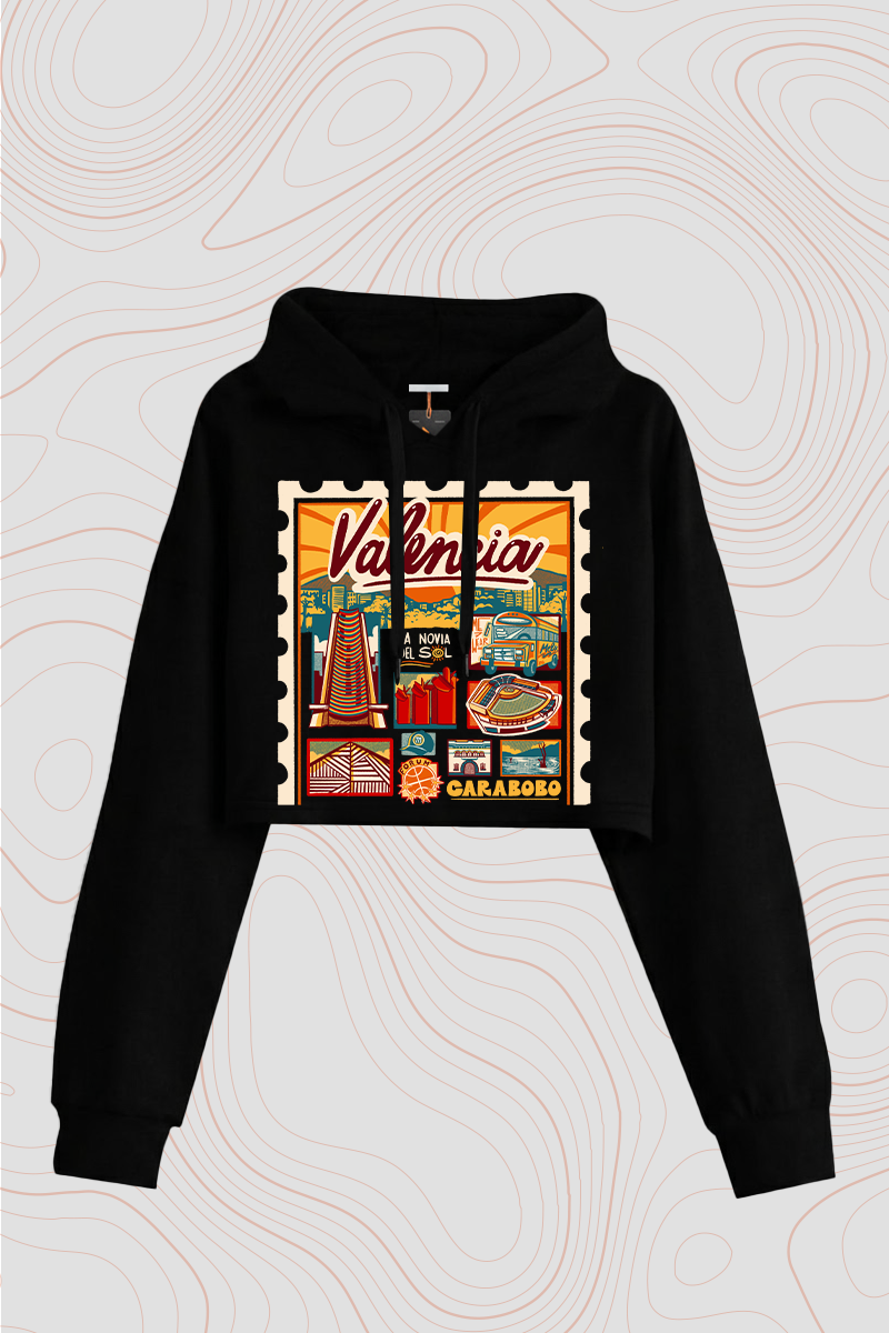 "Valencia" Cropped Hoodie — P2 Territorios