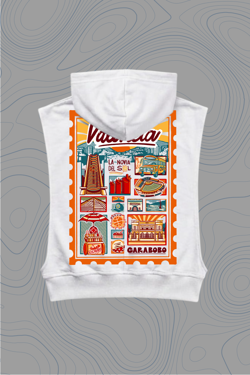 Hoodie Sin mangas Femenino «Valencia» — P2 Territorio