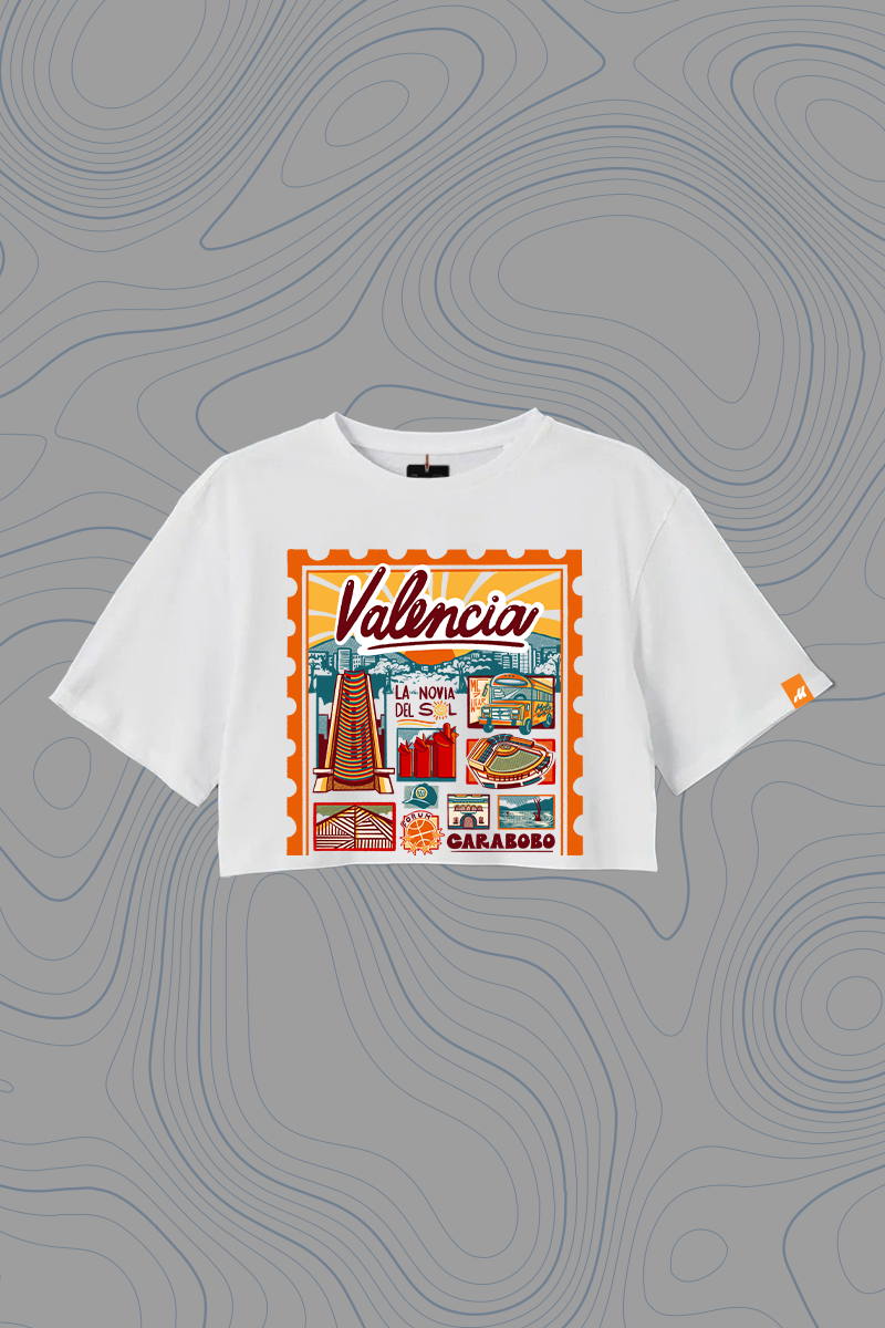 Franela Oversize Crop Top «Valencia» — P2 Territorios