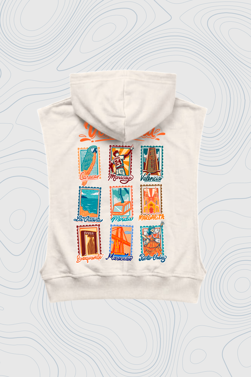 Women's Sleeveless Hoodie "Margarita" — P2 Territorio