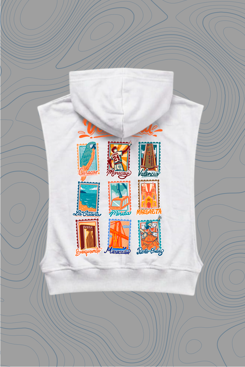Women's Sleeveless Hoodie "Margarita" — P2 Territorio