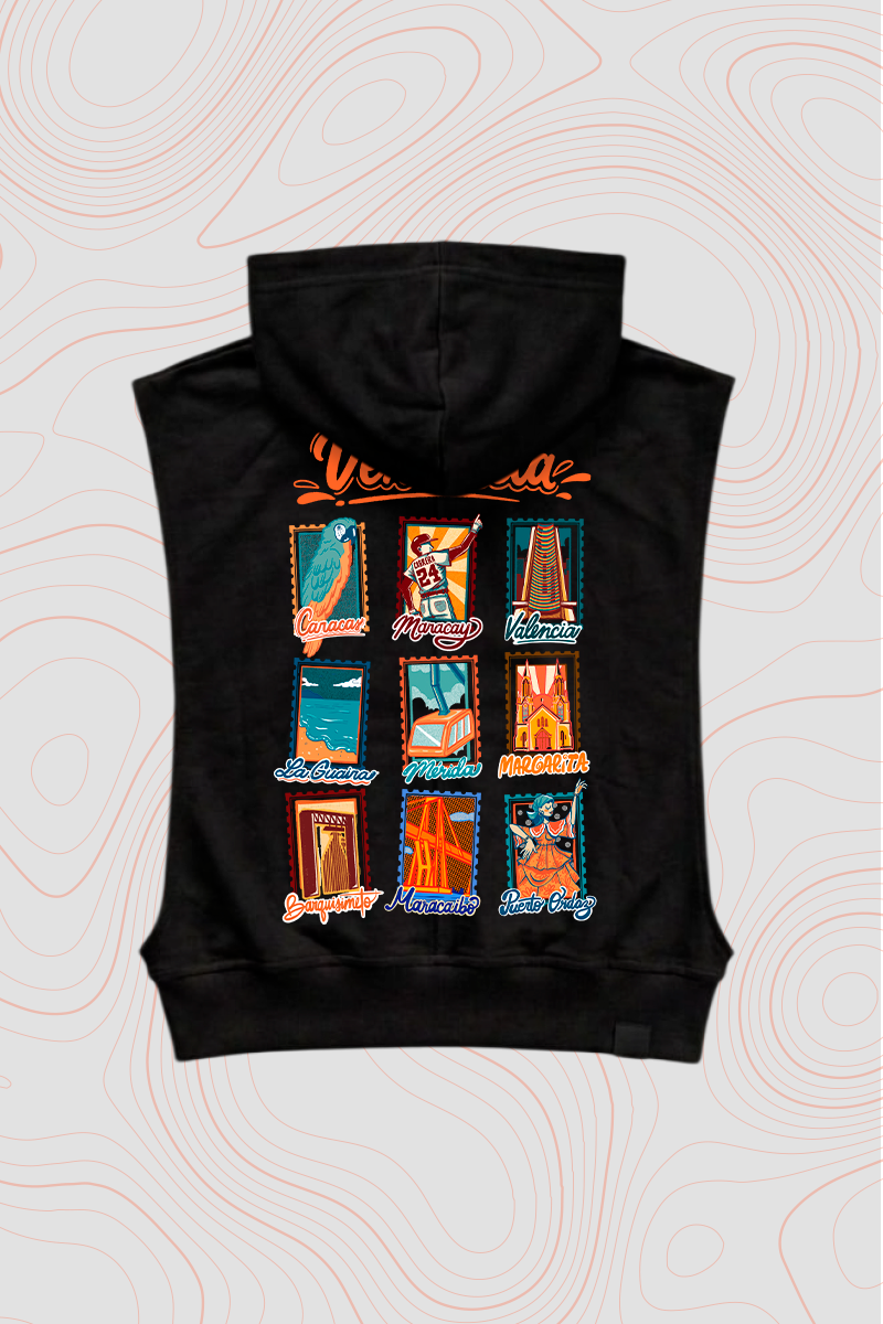 Women's Sleeveless Hoodie "Margarita" — P2 Territorio